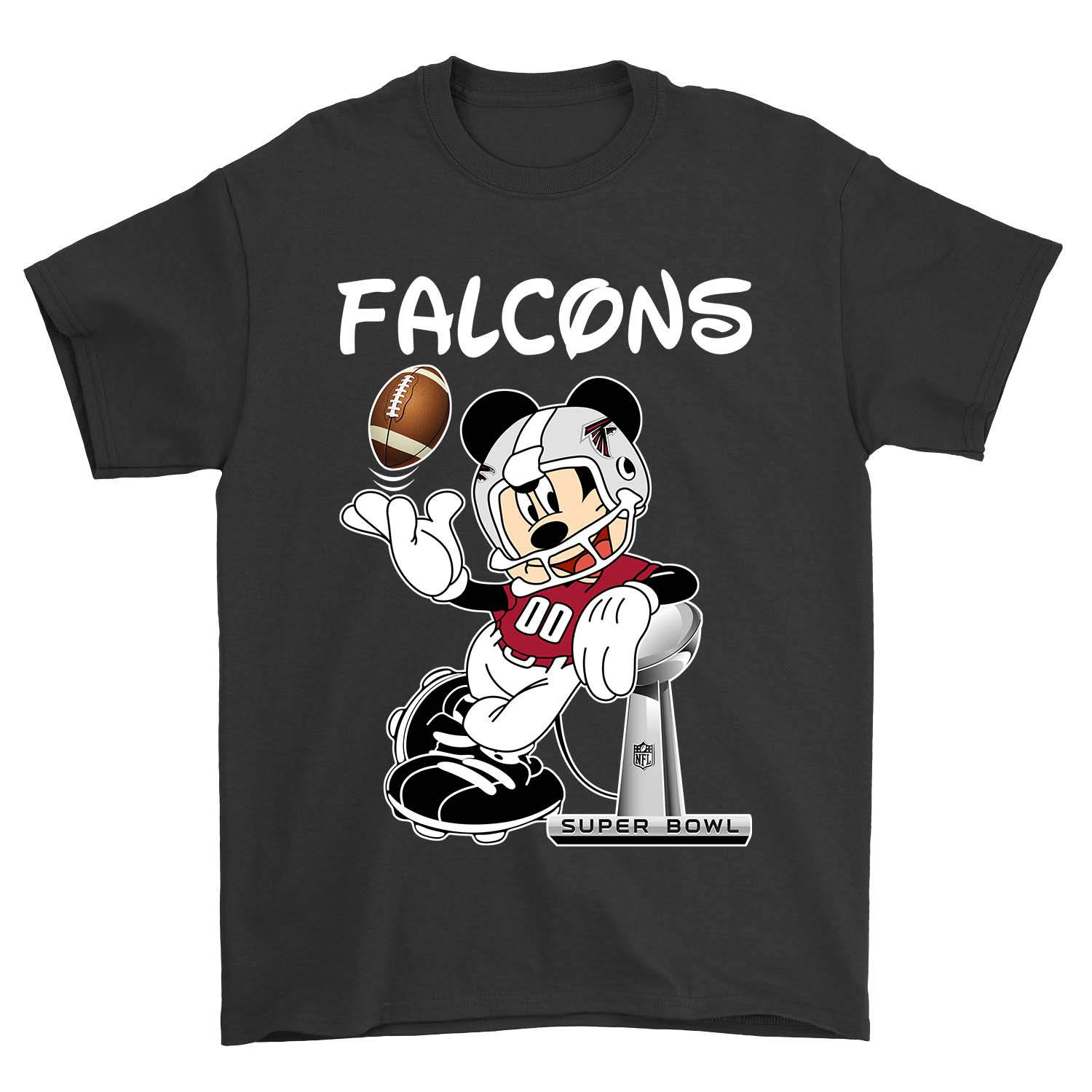 Atlanta Falcons X Mickey Mouse Football T-Shirt